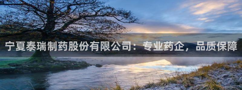 老哥吧九游会下架吗：宁夏泰瑞制药股份有限公司：专业药企，品质保障