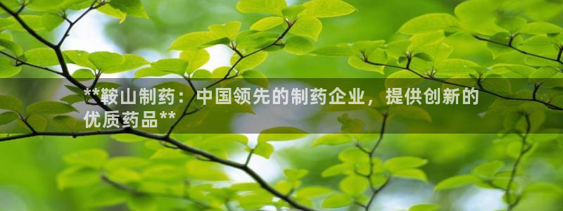 九游会老哥俱乐部论坛版：**鞍山制药：中国领先的制药企业，提供创新的
优质药品**